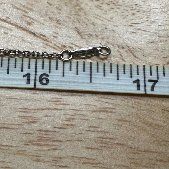 Tiffany & Co Sterling Silver Circle Pendant Necklace 925 - Picture 10 of 11